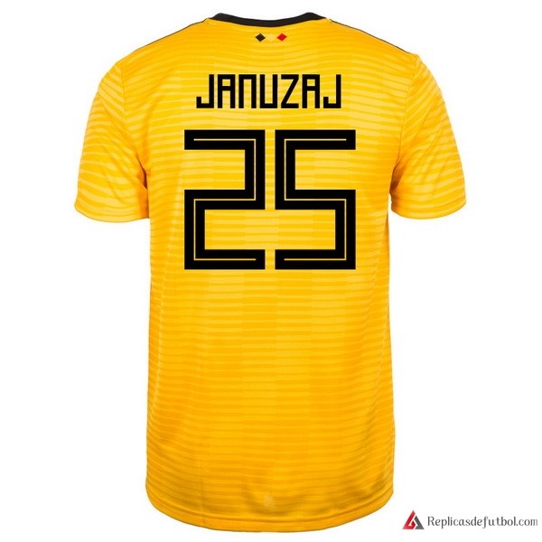 Camiseta Seleccion Belgica Segunda equipación Januzaj 2018 Amarillo